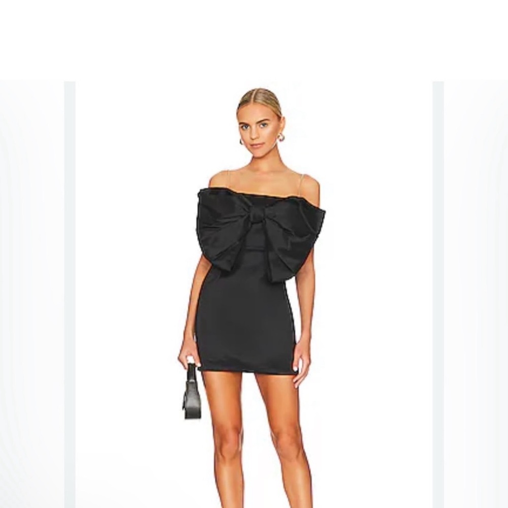 REVOLVE -Nookie Reese Bow Mini Dress in Black size